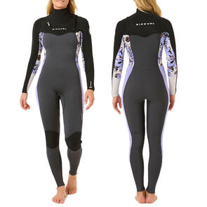 RIP CURL WETSUITS 2025 WOMENS DAWN PATROL 4/3MM CHEST ZIP PURPLE