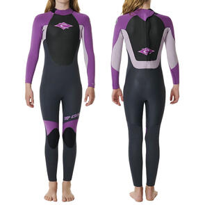 RIP CURL 2025 YOUTH OMEGA 4/3MM GB BACK ZIP PURPLE