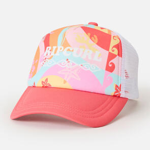 RIP CURL GIRLS MIXED REVIVAL TRUCKER RED