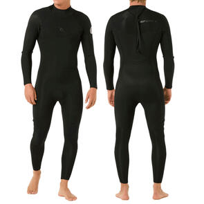 RIP CURL WETSUITS 2025 DAWN PATROL BACK ZIP 4/3MM STEAMER BLACK