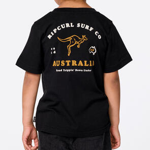 RIP CURL BOYS TODDLER ROAD TRIP TEE BLACK