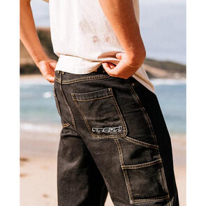 RIP CURL ARCHIVE DENIM WALK SHORT WALK SHORT WASHED BLACK