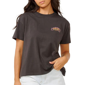 RIP CURL BEACH PARTY RELAXED TEE BLACK