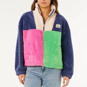 RIP CURL BLOCK PARTY POLAR FLEECE NAVY