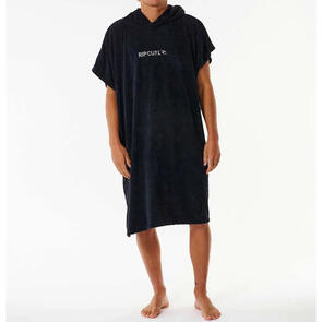 RIP CURL BRAND HOODED TOWEL TOWEL BLACK/GREY