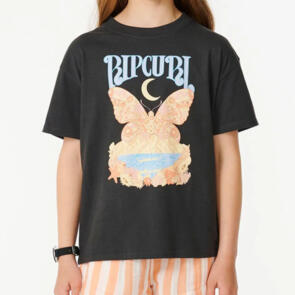 RIP CURL BUTTERFLY SUN TEE WASHED BLACK