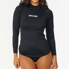 RIP CURL CLASSIC SURF LS UPF RASHGUARD BLACK