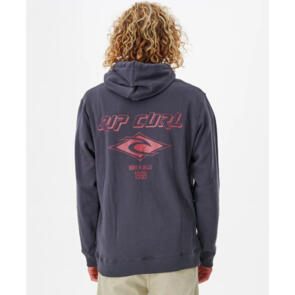 RIP CURL FADE OUT ICON HOOD WASHED BLACK