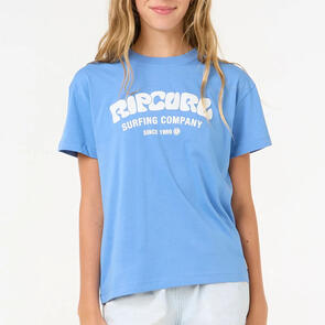 RIP CURL GIRLS SURF PUFF RELAXED TEE BLUE