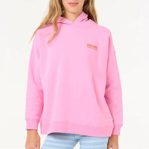 RIP CURL GIRLS SURF PUFF HOOD HOT PINK