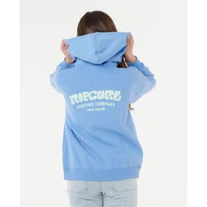 RIP CURL GIRLS SURF PUFF HOOD BLUE