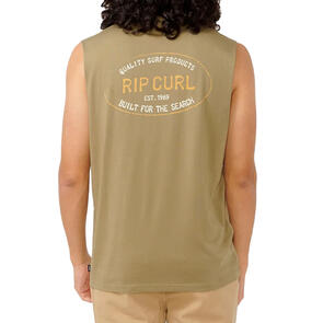 RIP CURL HALLMARK MUSCLE TEE WASHED MOSS