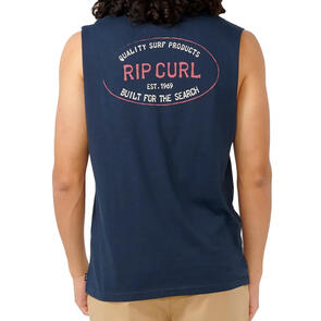 RIP CURL HALLMARK MUSCLE TEE DARK NAVY