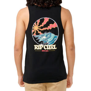 RIP CURL HAZED AND TUBED TANK BLACK