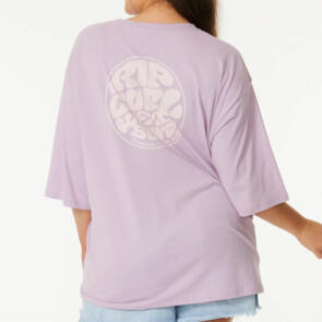 RIP CURL WOMENS ICONS OF SURF HERITAGE TEE 2 LILAC