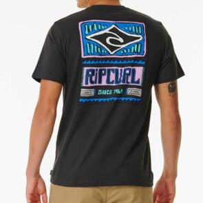 RIP CURL INCEPTIONS TEE WASHED BLACK