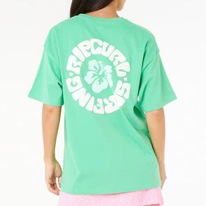 RIP CURL LUXE SURF HERITAGE TEE IRISH GREEN