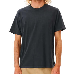 RIP CURL PLAIN WASH TEE WASHED BLACK