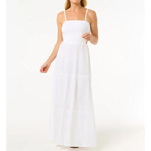 RIP CURL PREMIUM SURF MAXI DRESS WHITE