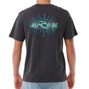 RIP CURL QUEST OVAL BURST TEE WASHED BLACK