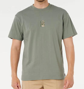 RIP CURL SEARCH STACK EMBROID TEE CACTUS GREEN
