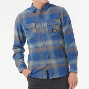 RIP CURL SEARCH WOOL FLANNEL LIGHT NAVY