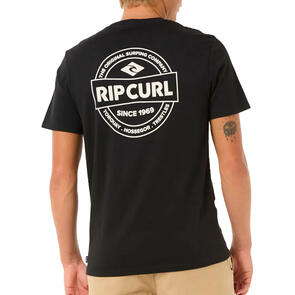 RIP CURL STAPLE TEE BLACK