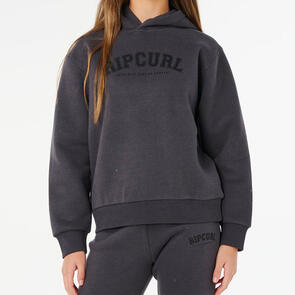 RIP CURL STAPLE VARISTY HOOD WASHED BLACK