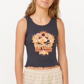 RIP CURL SUN SOL ART TANK WASHED BLACK