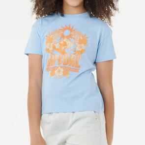 RIP CURL SUN SOL ART TEE MID BLUE