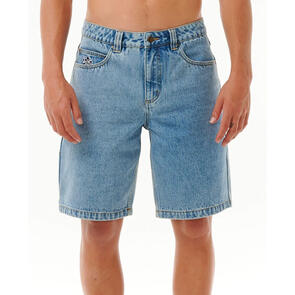 RIP CURL SUPER COMPUTER DENIM WALKSHORT WALK SHORT WASHED BLUE