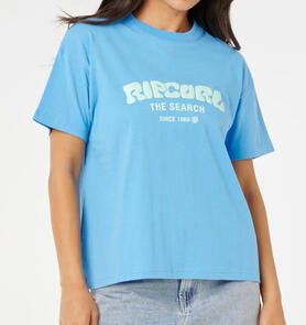 RIP CURL SURF PUFF RELAXED TEE AZURE BLUE