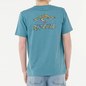 RIP CURL BOYS TROPIC DAZE LOGO TEE STORM BLUE