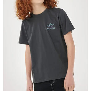 RIP CURL TROPIC DAZE LOGO TEE WASHED BLACK
