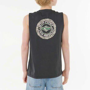 RIP CURL TROPIC DAZE MUSCLE YOUTH WASHED BLACK