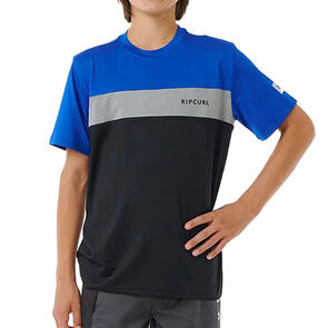 RIP CURL UNDERTOW S/S RASH VEST -BOY RASH VEST ELECTRIC COBALT