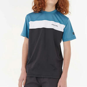 RIP CURL UNDERTOW UPF YOUTH TEE STORM BLUE