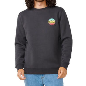 RIP CURL WETSUIT ICON CREW FLEECE WASHED BLACK