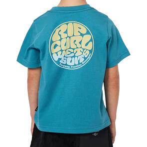 RIP CURL GROMS WETSUIT ICON TEE OCEAN