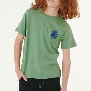 RIP CURL WETSUIT ICON TEE YOUTH GRASS GREEN