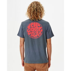 RIP CURL WETSUIT ICON TEE CHARCOAL NAVY