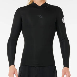 RIP CURL WETSUITS 2025 DAWN PATROL LS JACKET 1.5MM BLACK