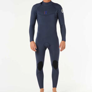 RIP CURL WETSUITS 2025 DAWN PATROL BACK ZIP 4/3MM STEAMER SLATE