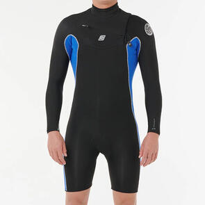 RIP CURL WETSUITS 2025 DAWN PATROL CHESTZIP LS SPRING 2MM ELECTRIC COBALT