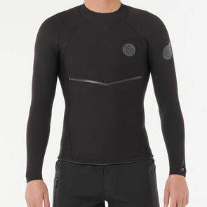 RIP CURL WETSUITS 2025 E-BOMB LS JACKET 1.5MM BLACK