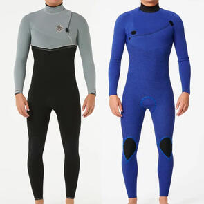 RIP CURL WETSUITS 2025 E BOMB 3/2MM GBS ZIPFREE STEAMER ICED GREY