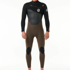 RIP CURL WETSUITS 2025 FLASHBOMB CHEST ZIP 3/2MM STEAMER DEEP ROCK