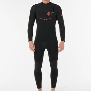 RIP CURL WETSUITS 2025 F-BOMB FUSION CHEST ZIP 3/2MM STEAMER BLACK