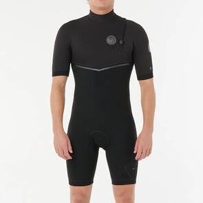 RIP CURL WETSUITS 2026 E-BOMB ZF 2MM SPRINGSUIT BLACK