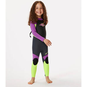 RIP CURL WETSUITS 2026 GROMS OMEGA 3/2FL BZ STEAMER PURPLE